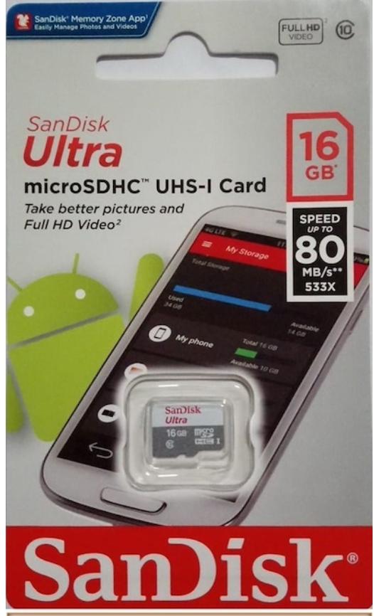  SD SunDisk 16GB     