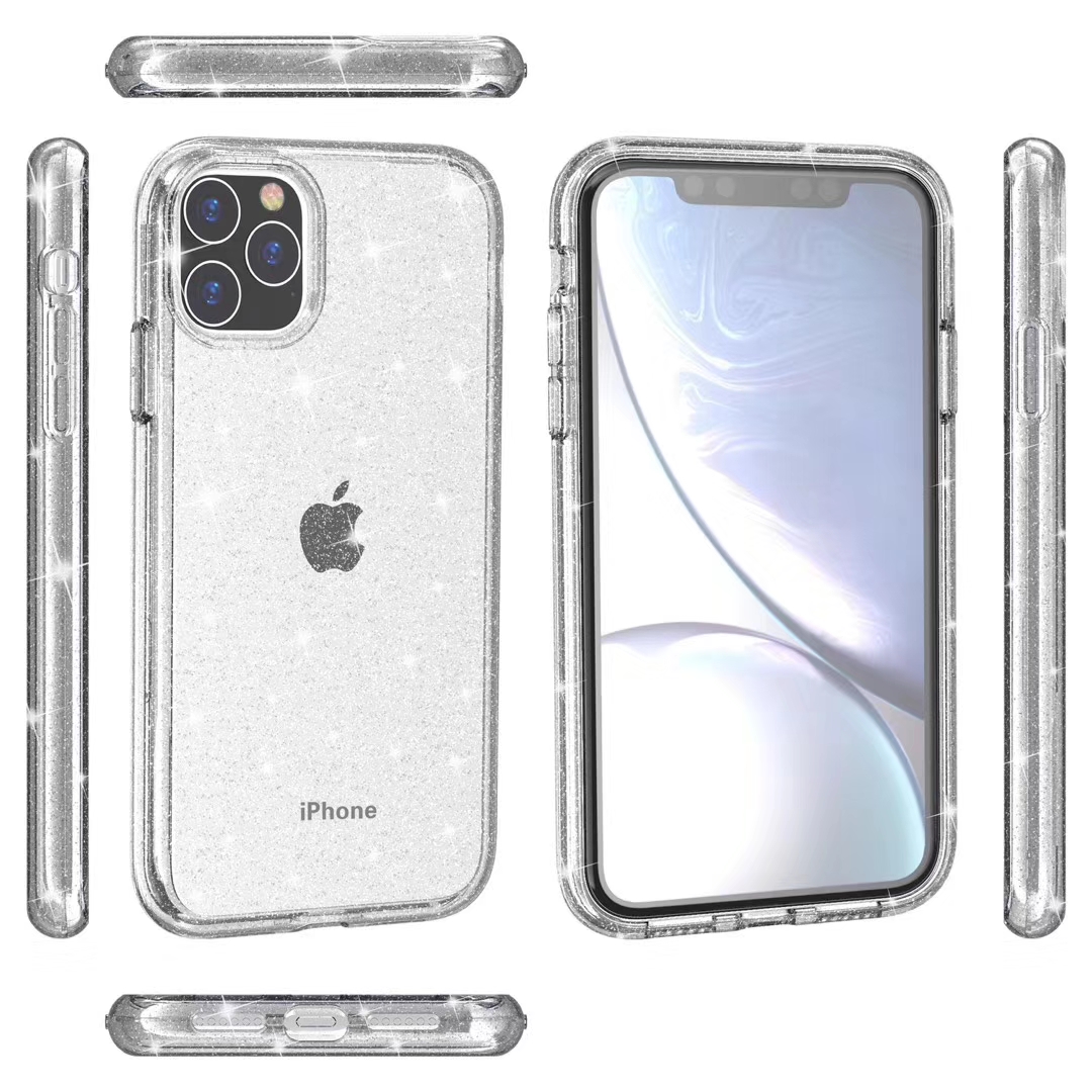 iPhone 7/8/x/11/11pro SPARKL CASE CLEAR 