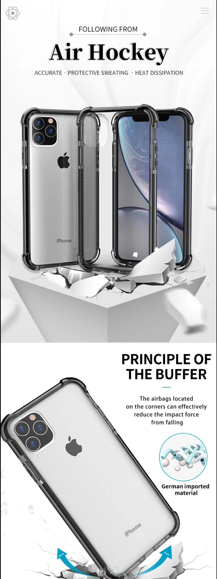 Air hockey case for all iPhone types 